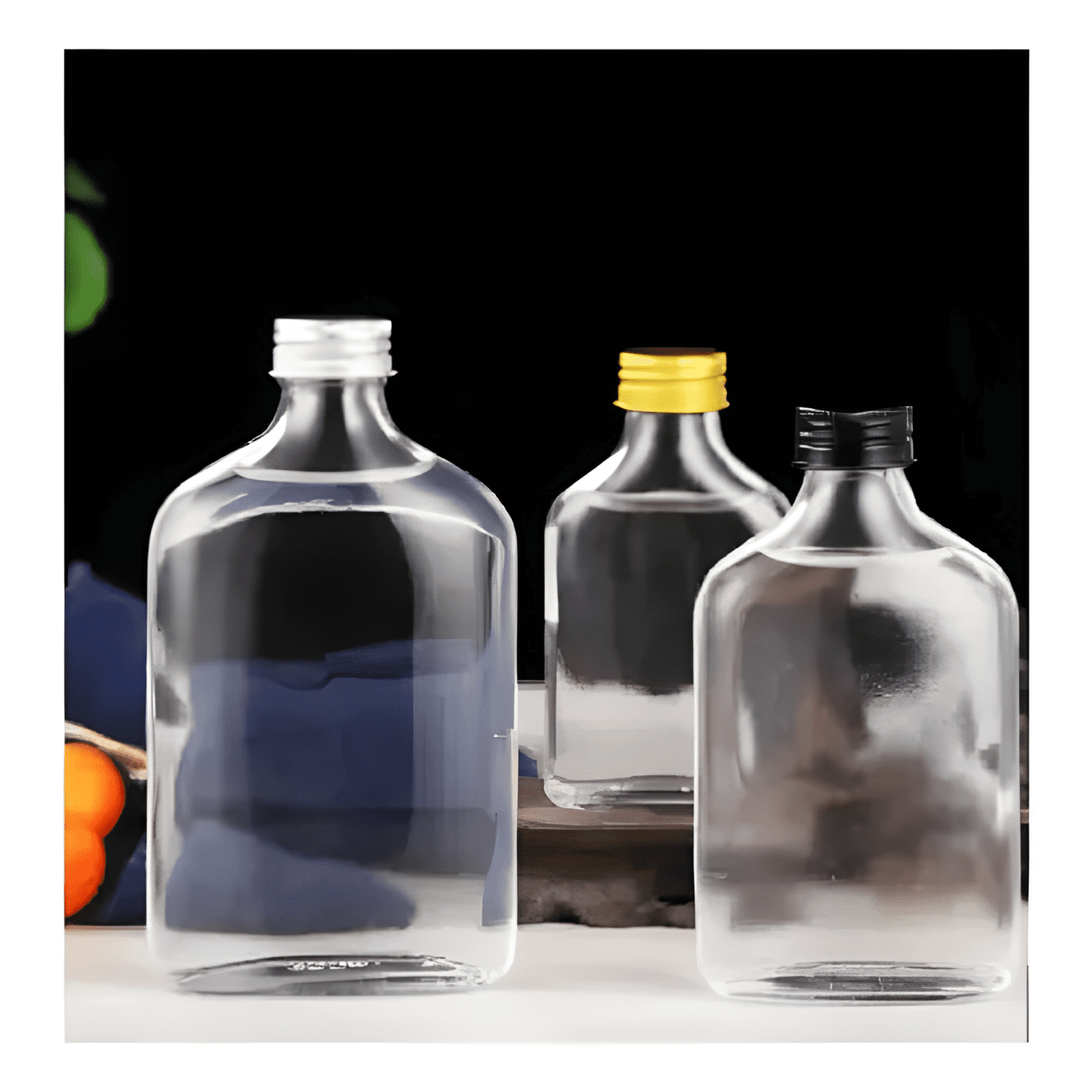 Pack 12 frascos vidrio botella 100 ml, varios colores-2