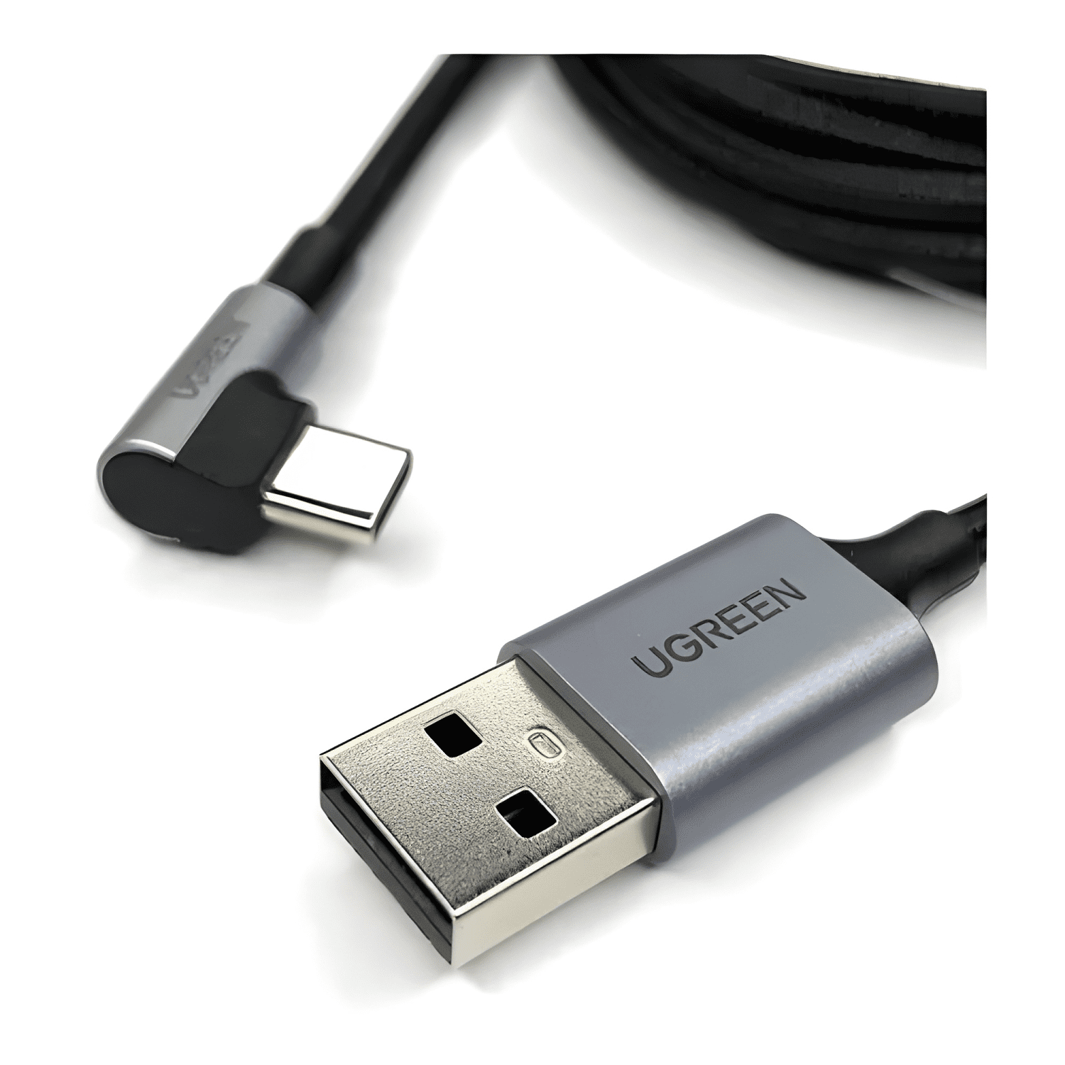 Cable cargador USB a a tipo c 90° 2 metros-2