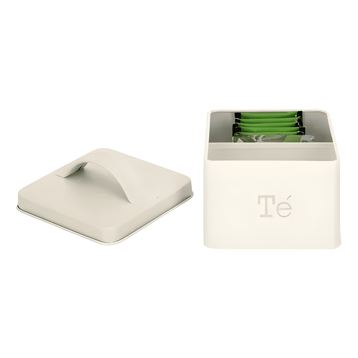 Caja con 2 divisiones para bolsas de té vintage-2
