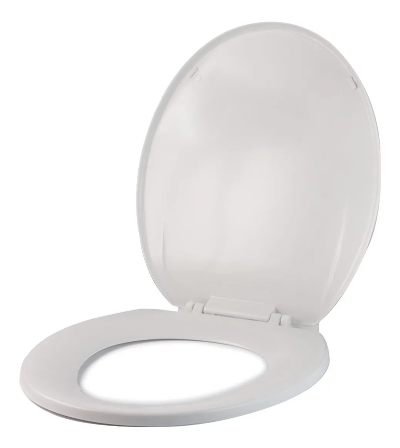 Tapa De Inodoro Baño De Plástico Blanco-0