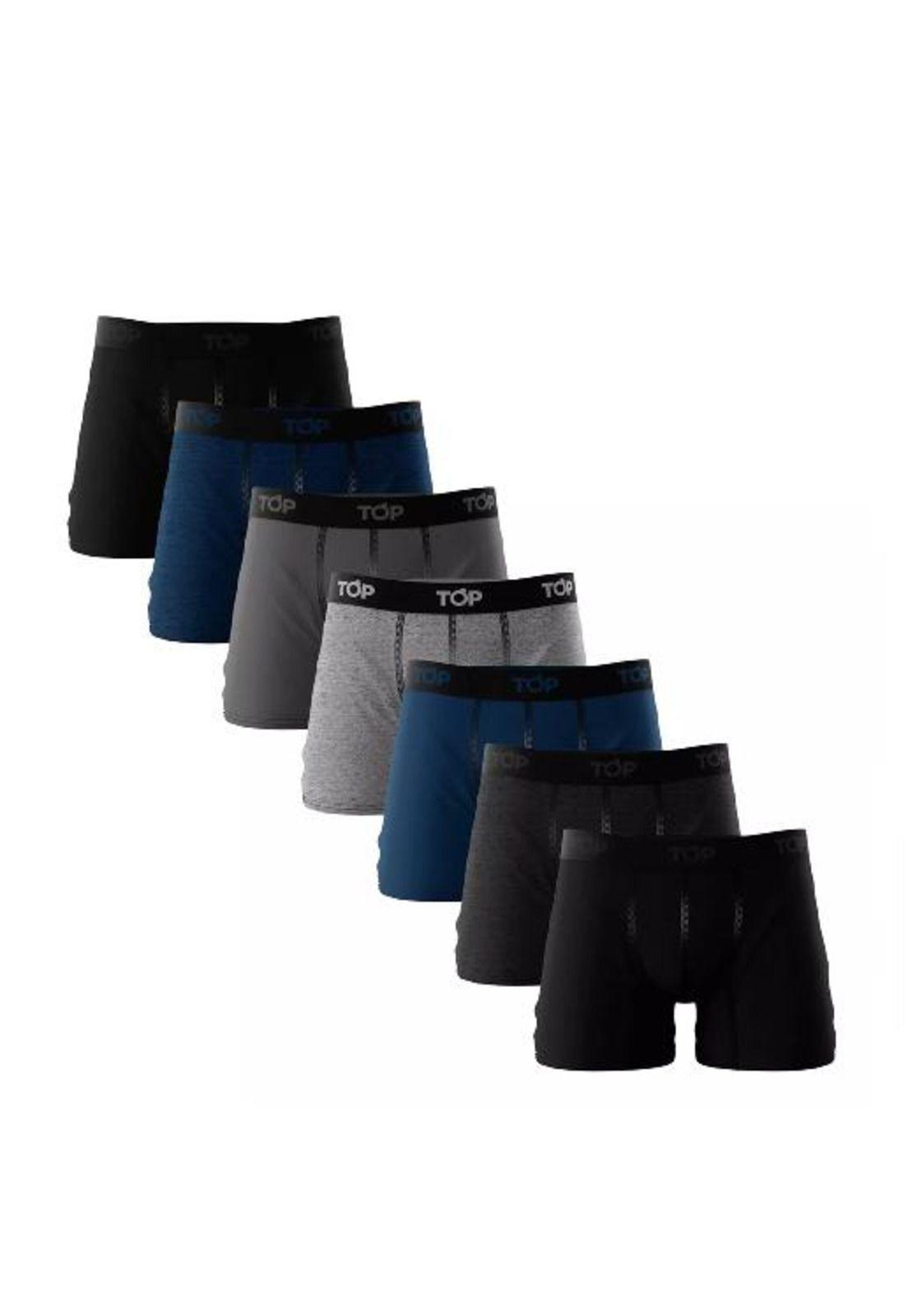 Bóxer medio algodón talla XXL, pack de 7, C5 Top-2
