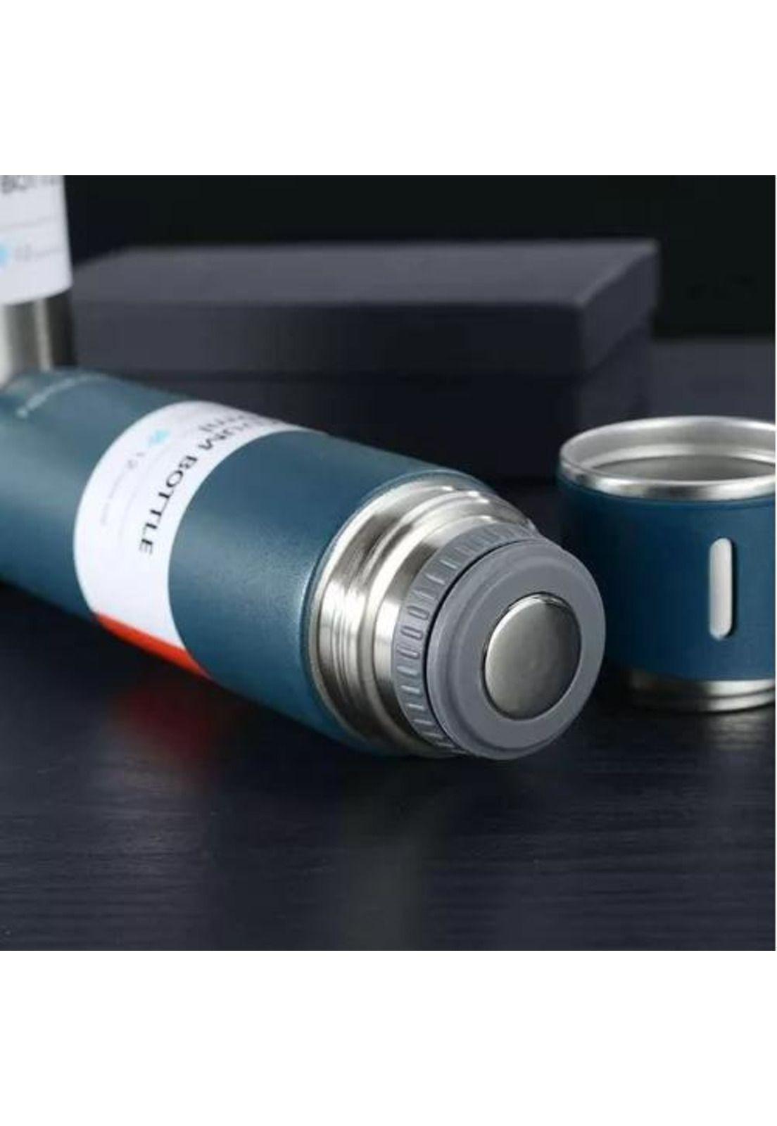 Kit de Termos de Acero Inoxidable - 3 Tazas para Café, Té y Agua, Color Azul-5