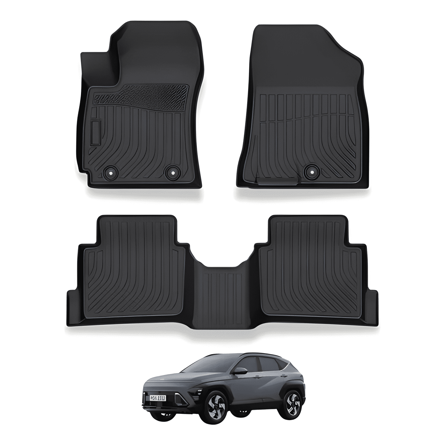 Set Pisos Rigidos Bandeja Calce Perfecto Hyundai Kona 2024+-0