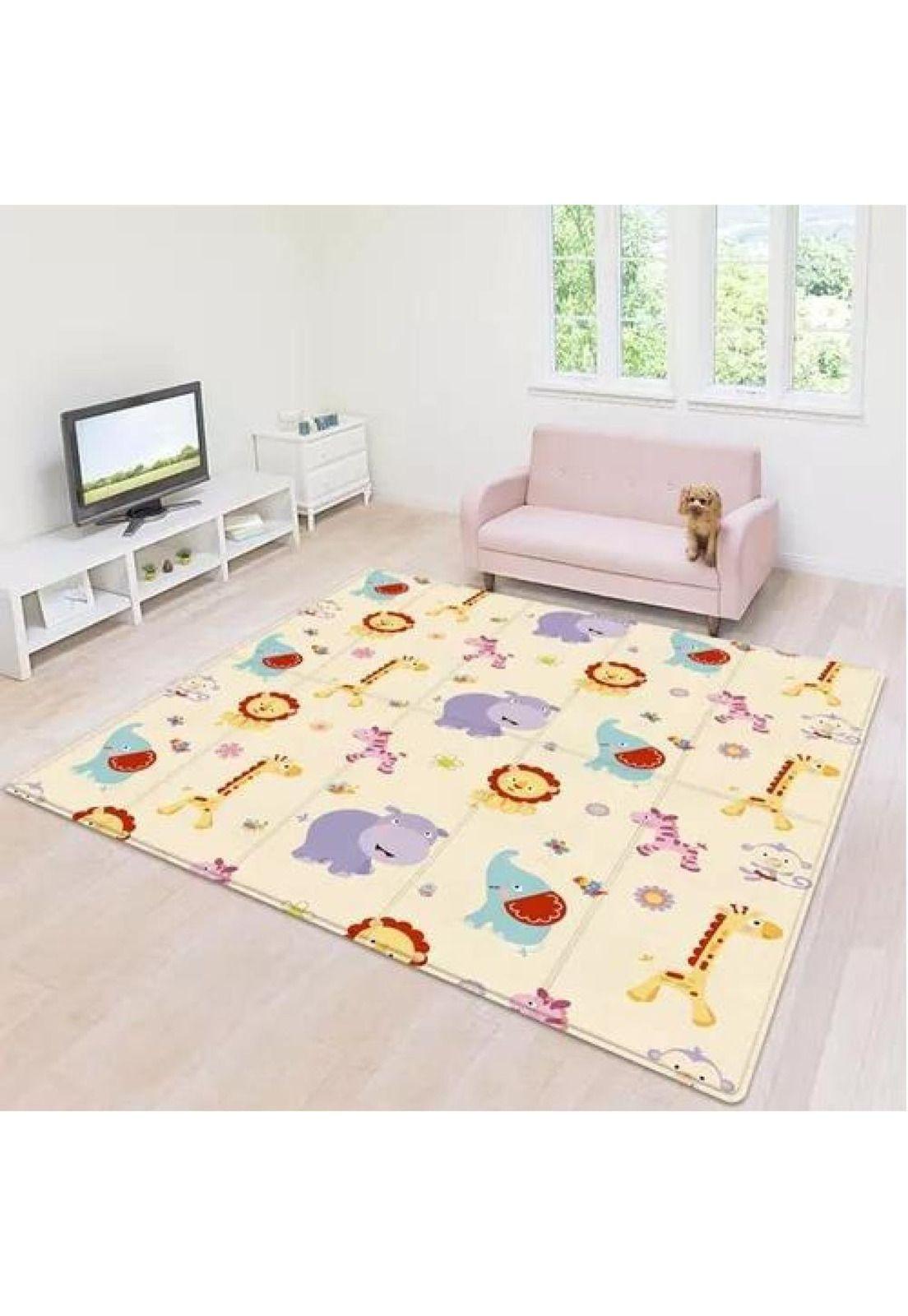Alfombra Antigolpes Bebé - Plegable, Reversible, 180 x 120 cm-1