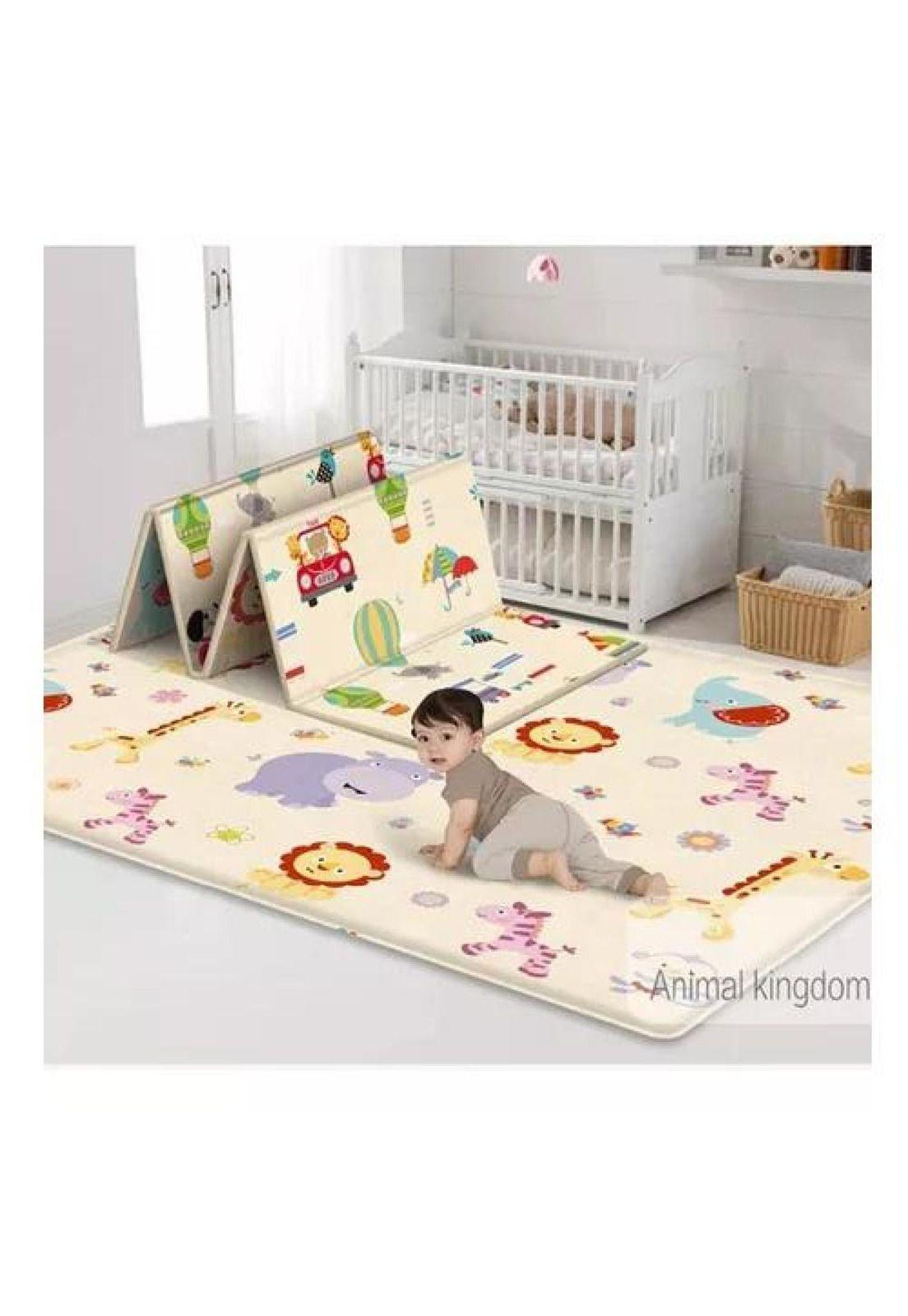Alfombra Antigolpes Bebé - Plegable, Reversible, 180 x 120 cm-4