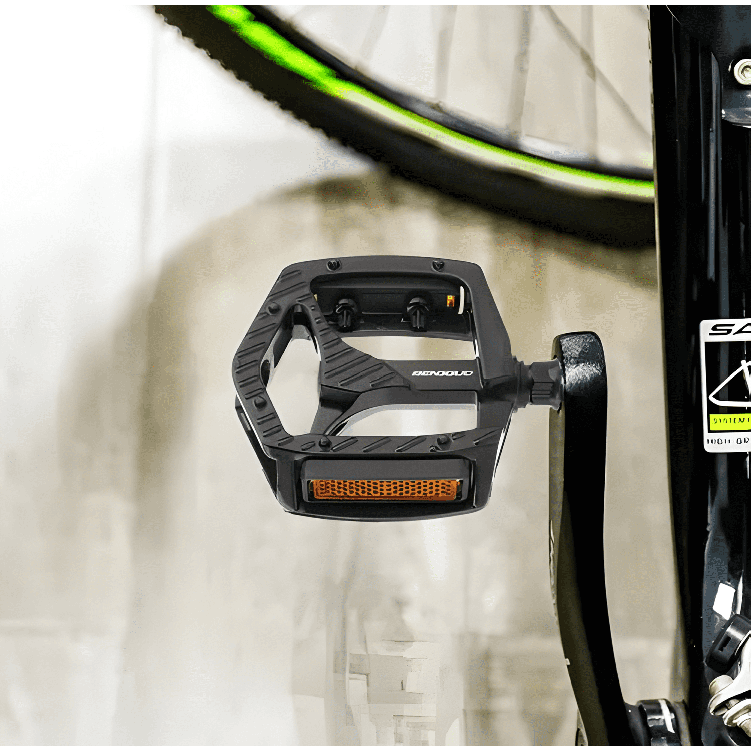 Pedal bicicleta MTB antideslizante pedales aluminio-4