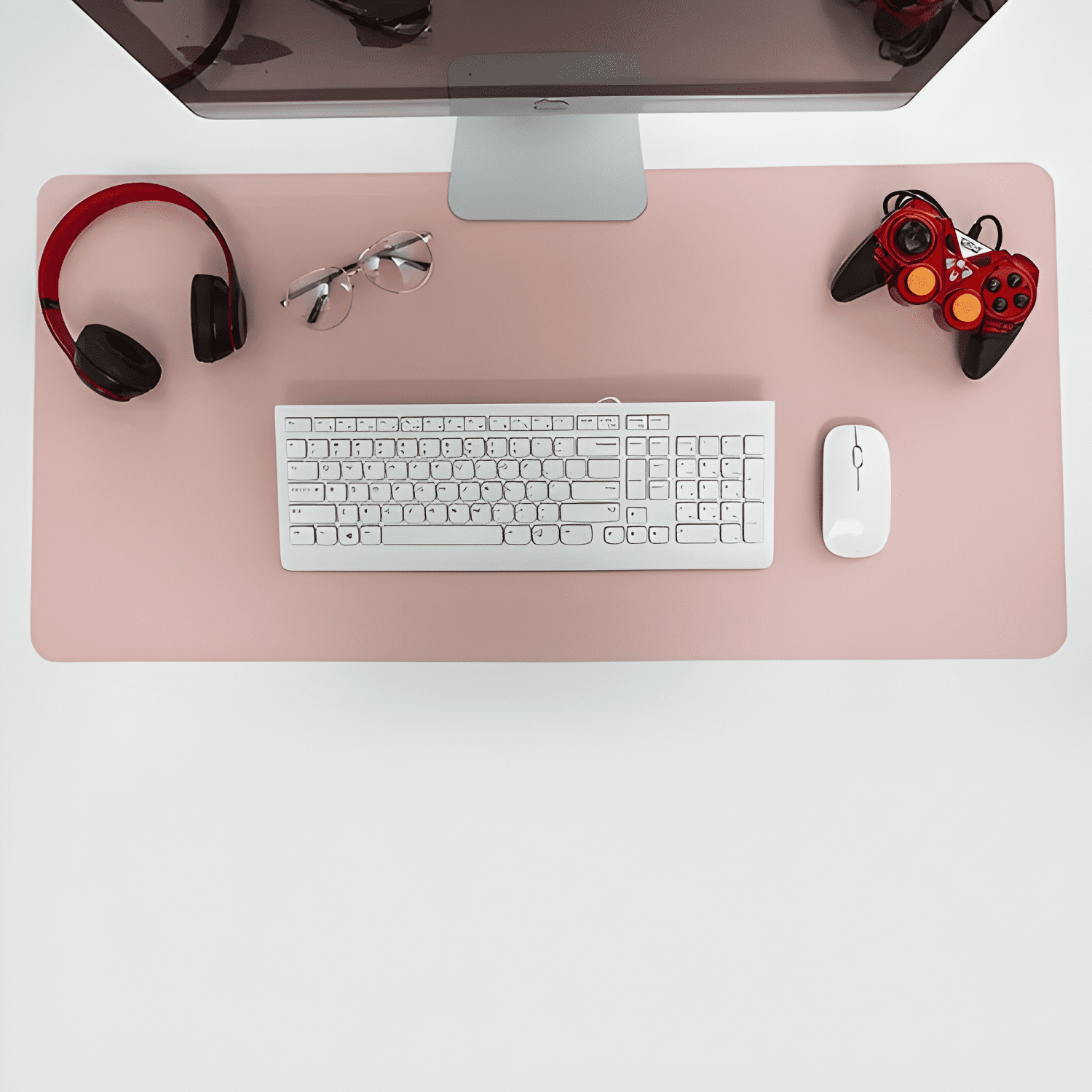 Mouse Pad Mat Protector Antideslizante 80x40 Color Rosa-1