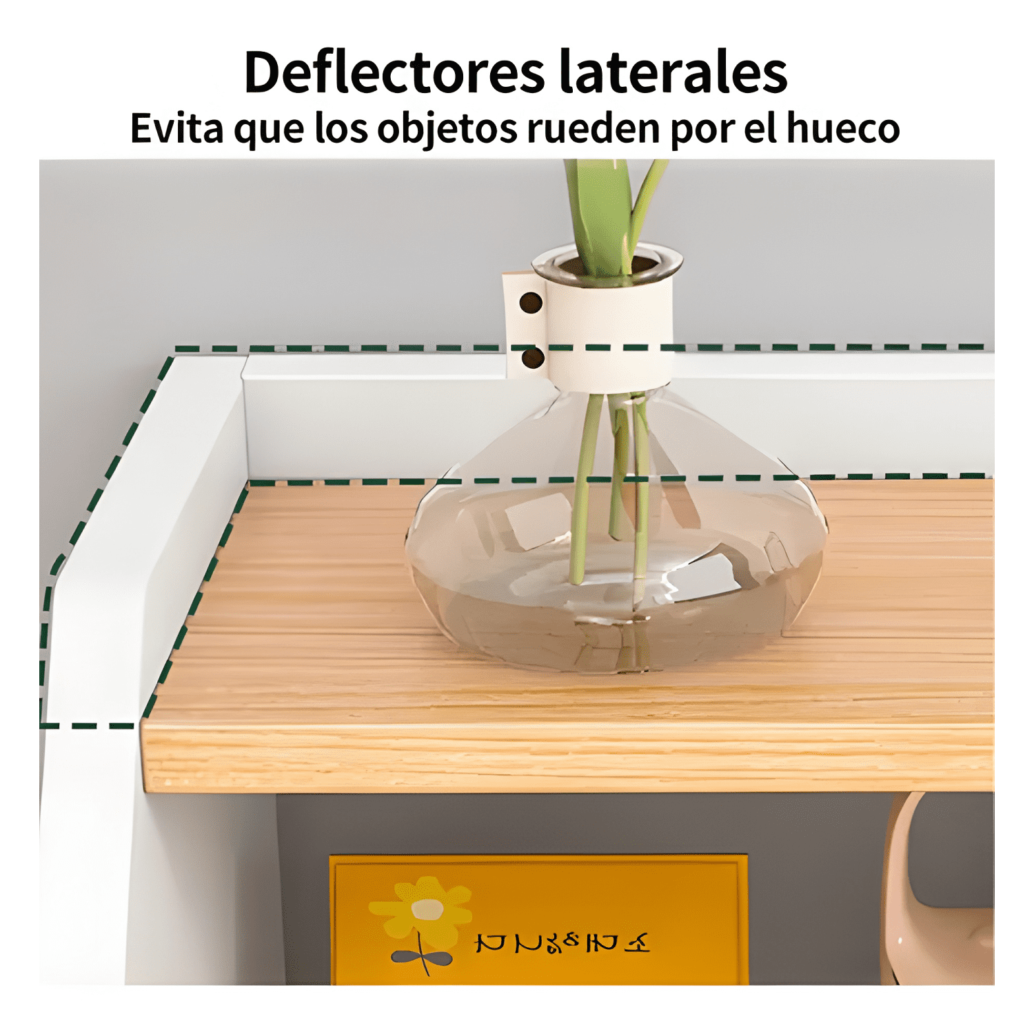 Velador dormitorio 4 niveles y 3 cajones 50x30x61cm #13-4