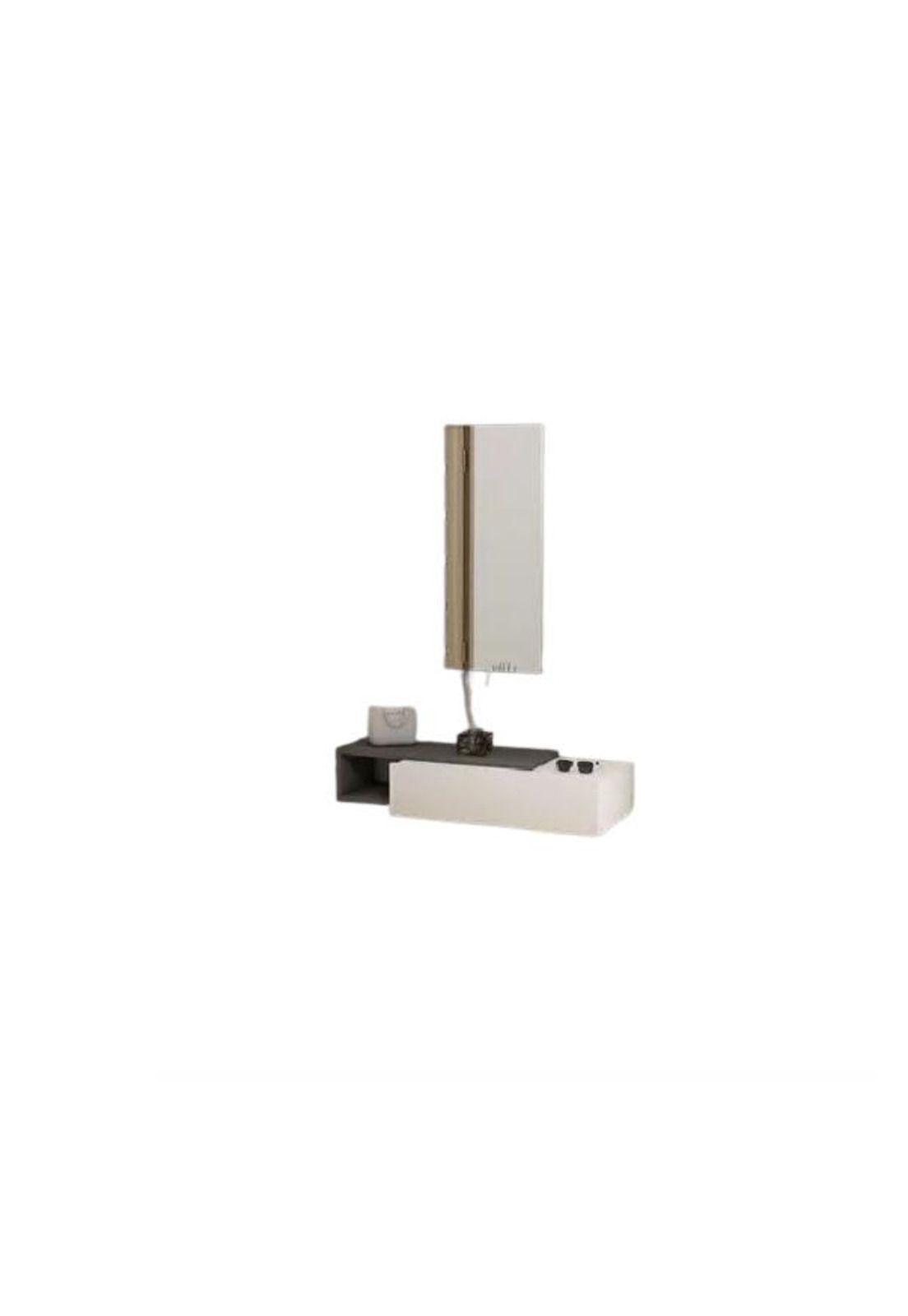 Recibidor arrimo flotante moderno minimalista con espejo-0