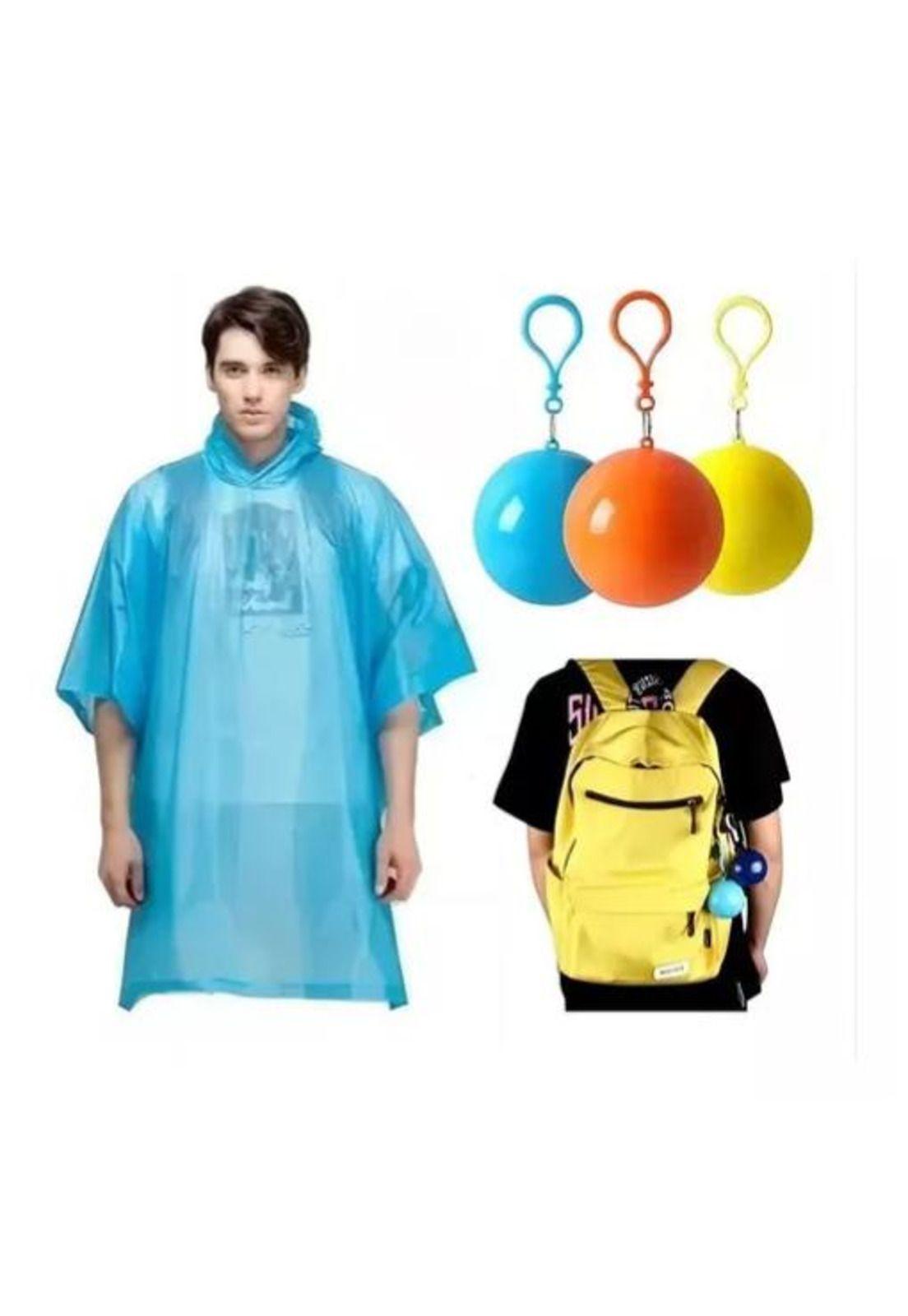 Poncho capa impermeable ultraliviano portátil estilo llavero-1