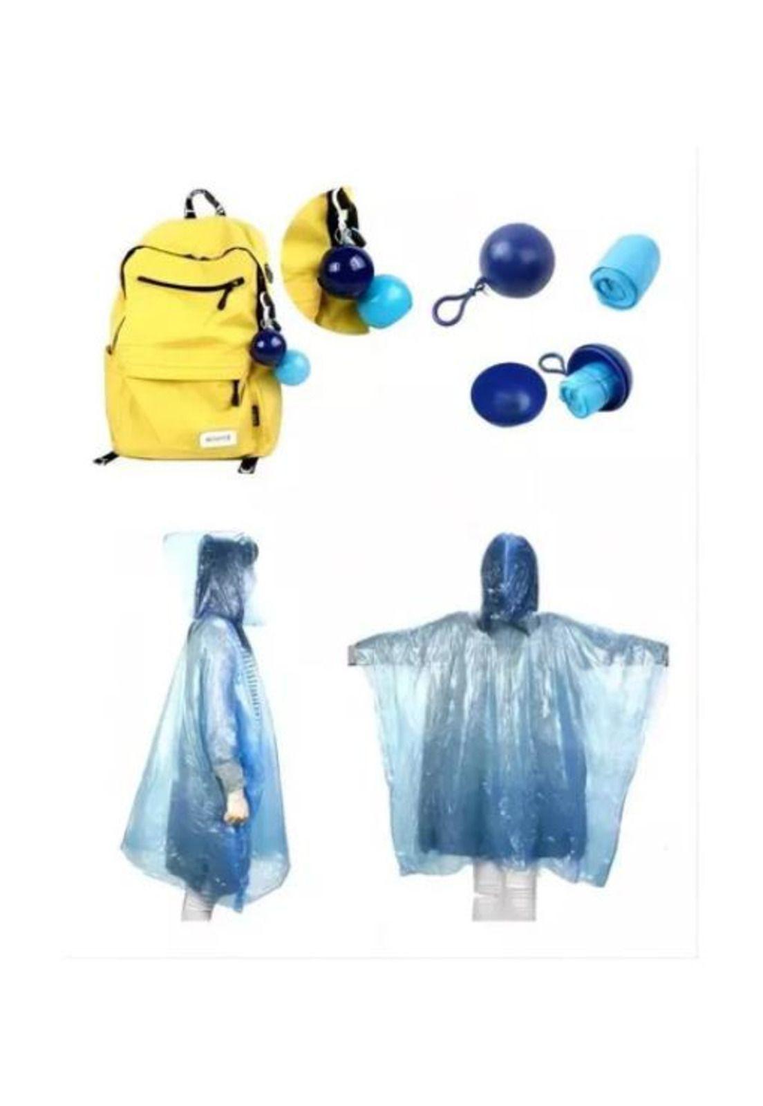 Poncho capa impermeable ultraliviano portátil estilo llavero-3