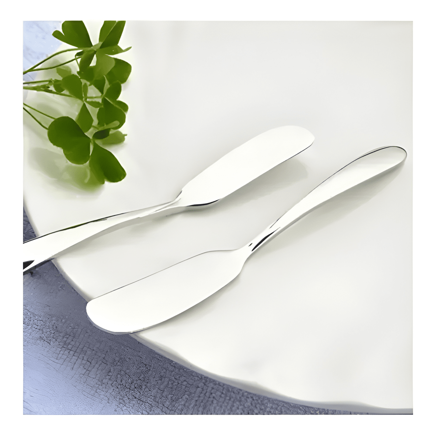 Set 3 cuchillos para mantequilla acero inoxidable 16 5cm #2-3