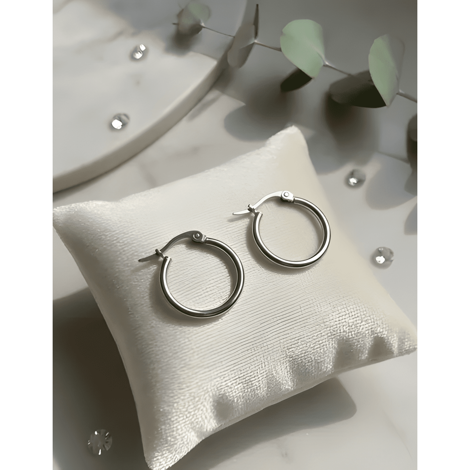 Aros Argolla Acero Quirurgico 20mm 1 Par-2