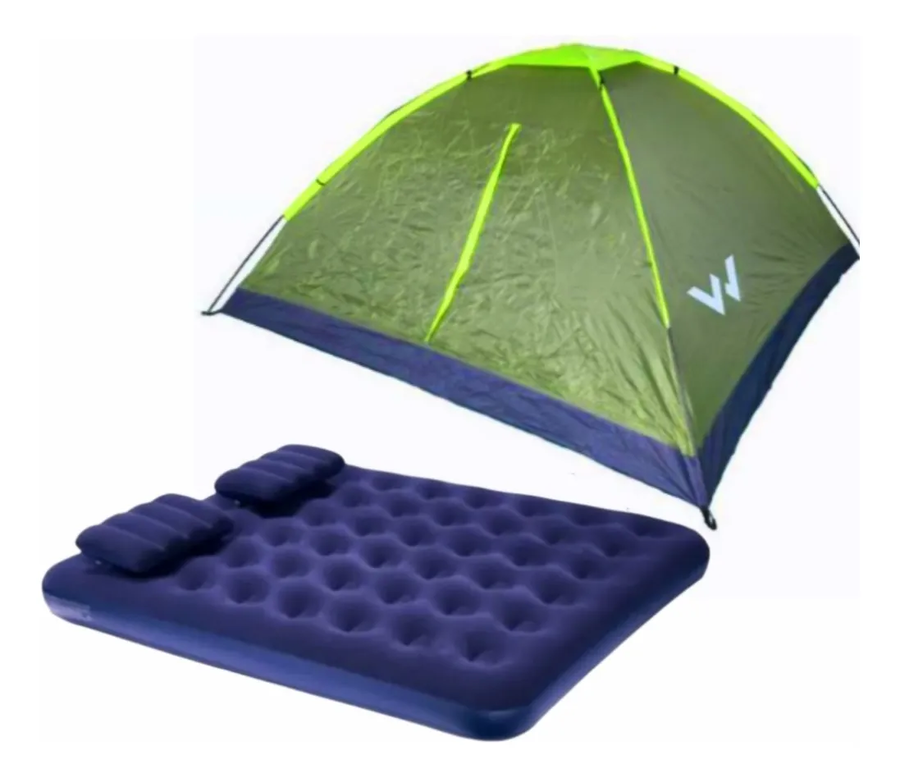 Carpa 240x240 + colchón 2 plazas queen-0