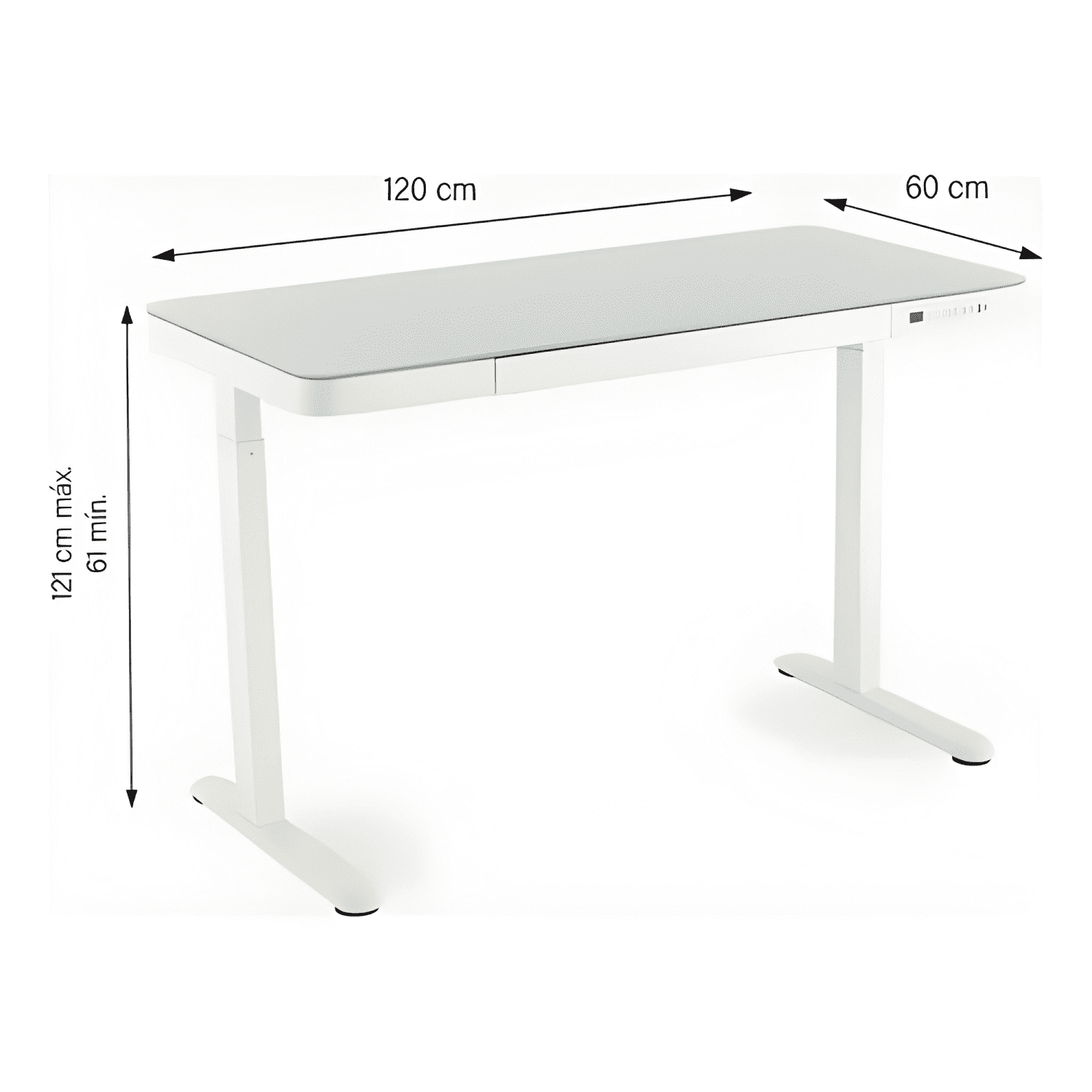 Escritorio home office cosmo eléctrico form Blanco #12-4