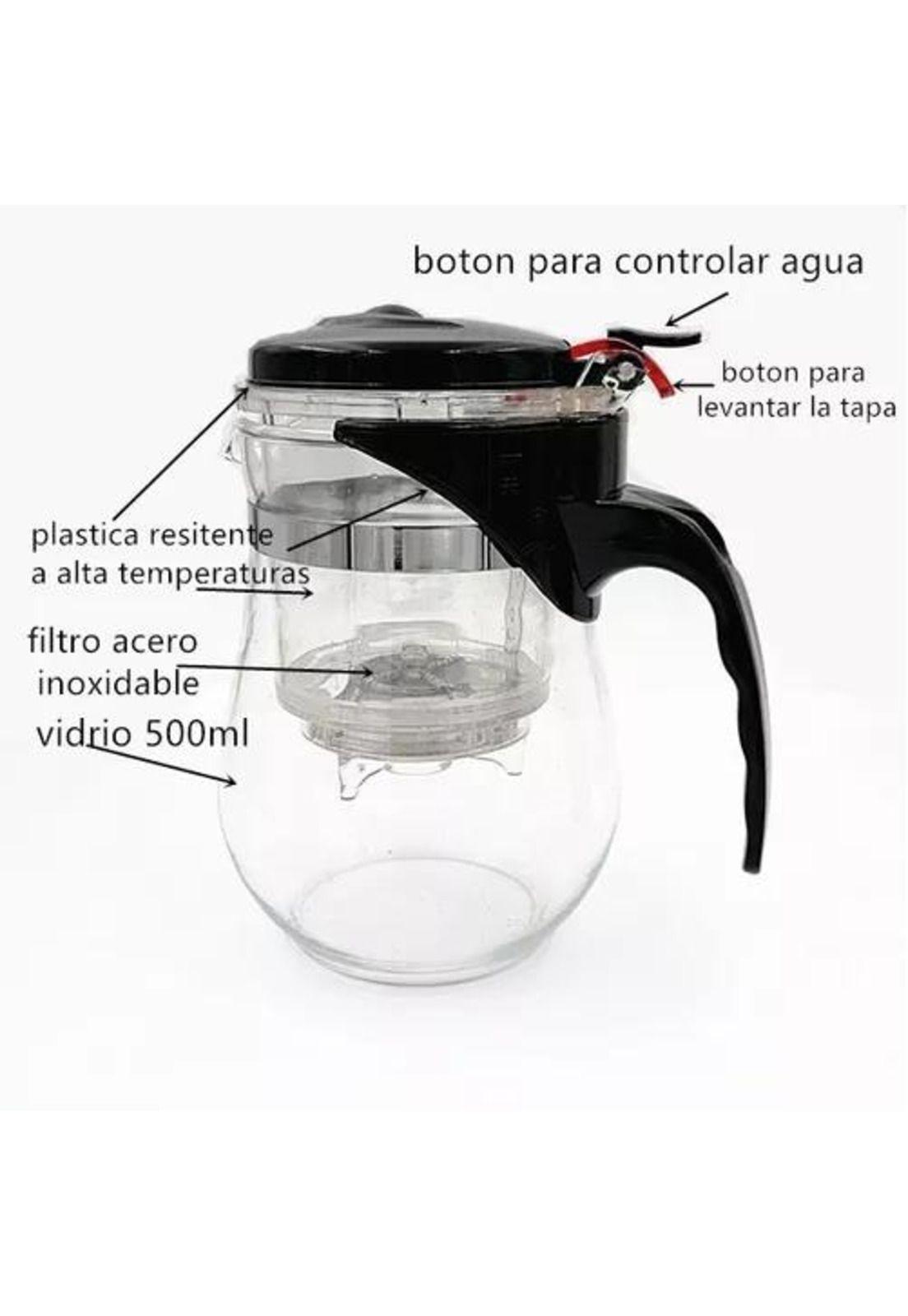 Tazón con Filtro para Té y Hierbas de Vidrio-2