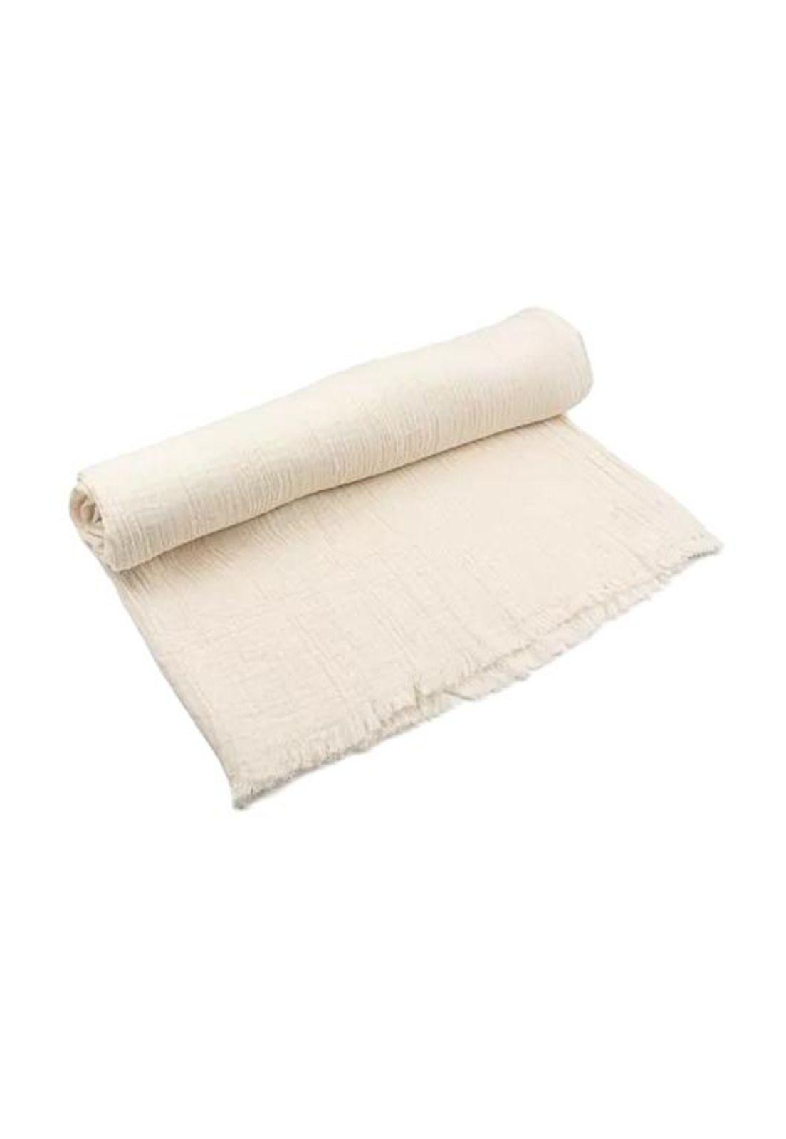 Piecera algodón gauze color blanco-0