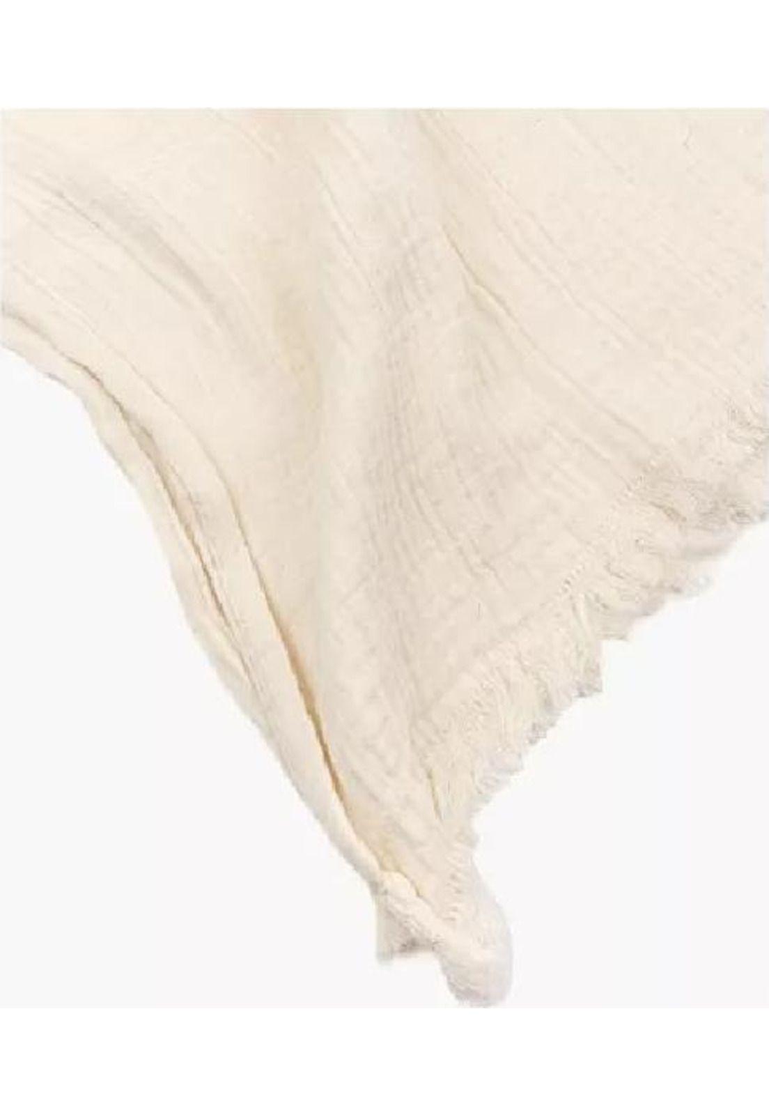 Piecera algodón gauze color blanco-2