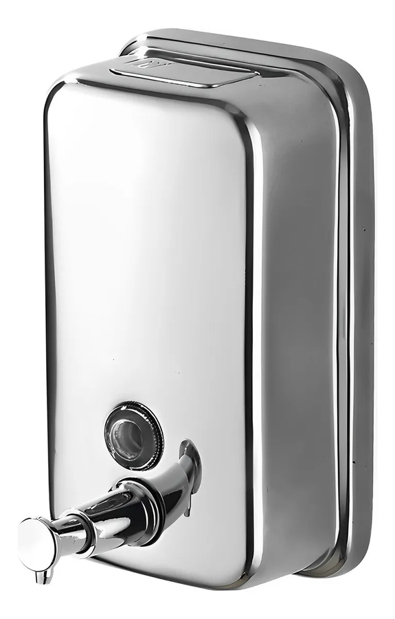 Dispensador Jabón Muro Acero Inoxidable 500ml Plateado Taumm-0