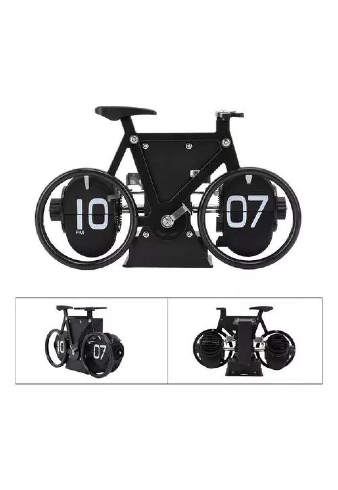Reloj de escritorio plegable, vintage, con forma de bicicleta-7