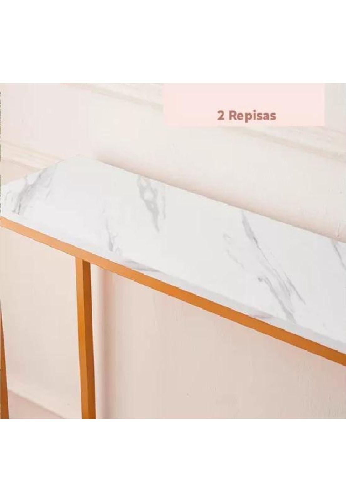 Arrimo White Stone, cubierta MDF mármol blanco-3