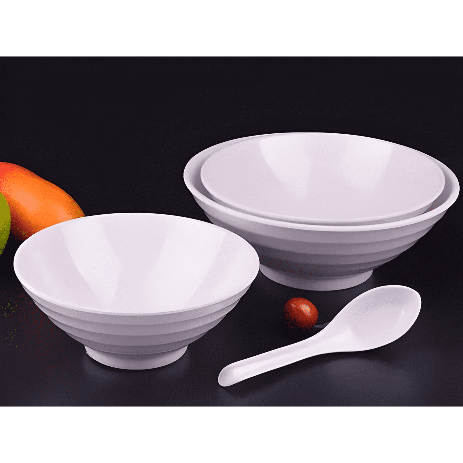 Pack 6 bowl cuenco tazón pocillo melamina sopa fideos 600ml-2