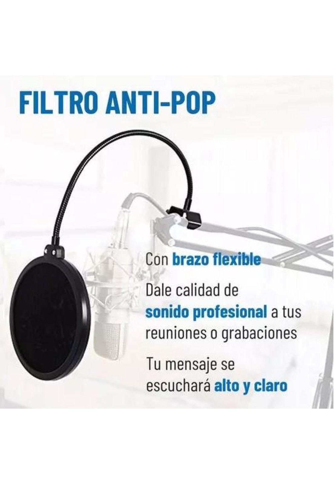 Kit Soporte para Micrófono - Condensador, Brazo Antipop y Araña Linkon-1