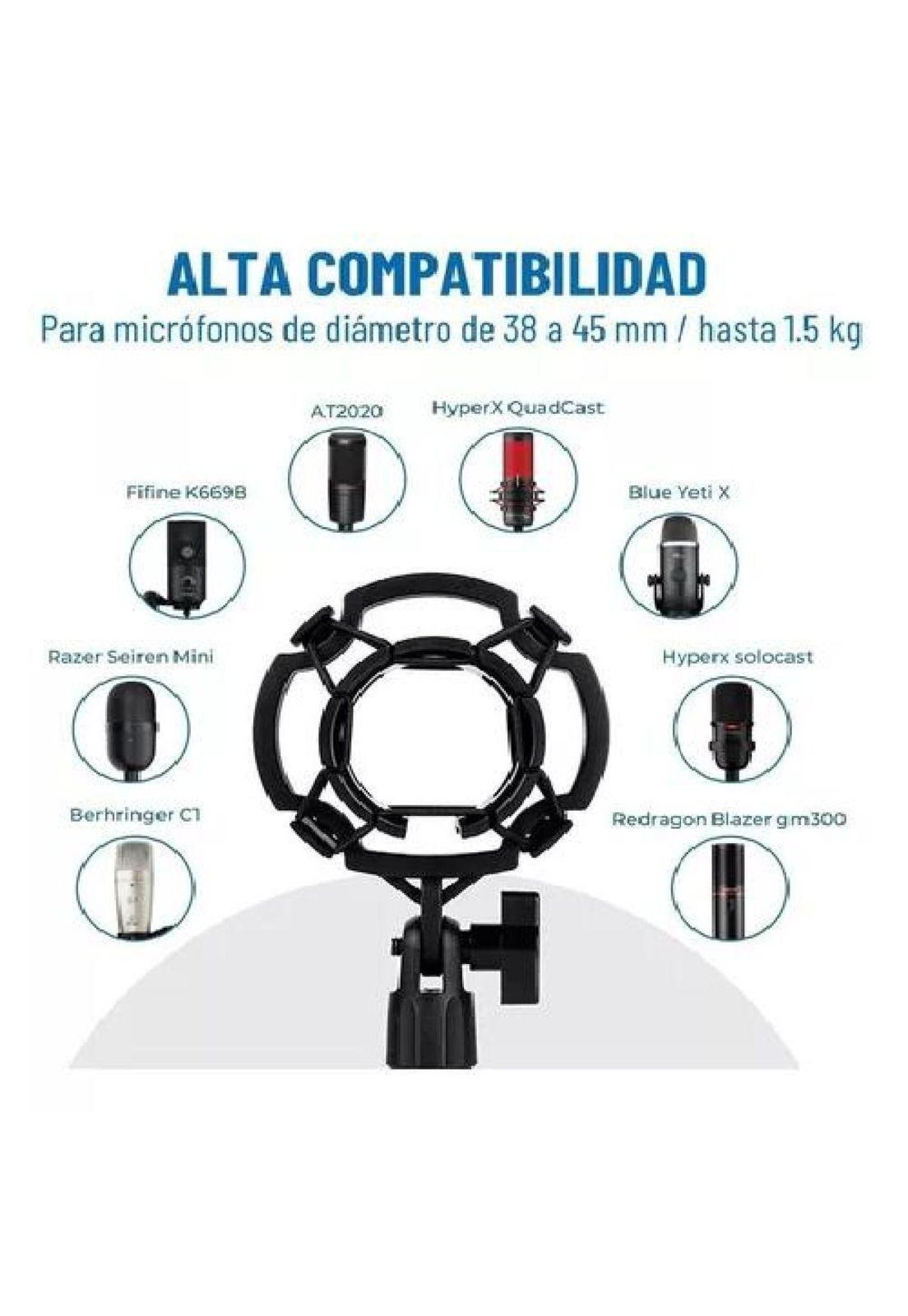 Kit Soporte para Micrófono - Condensador, Brazo Antipop y Araña Linkon-2