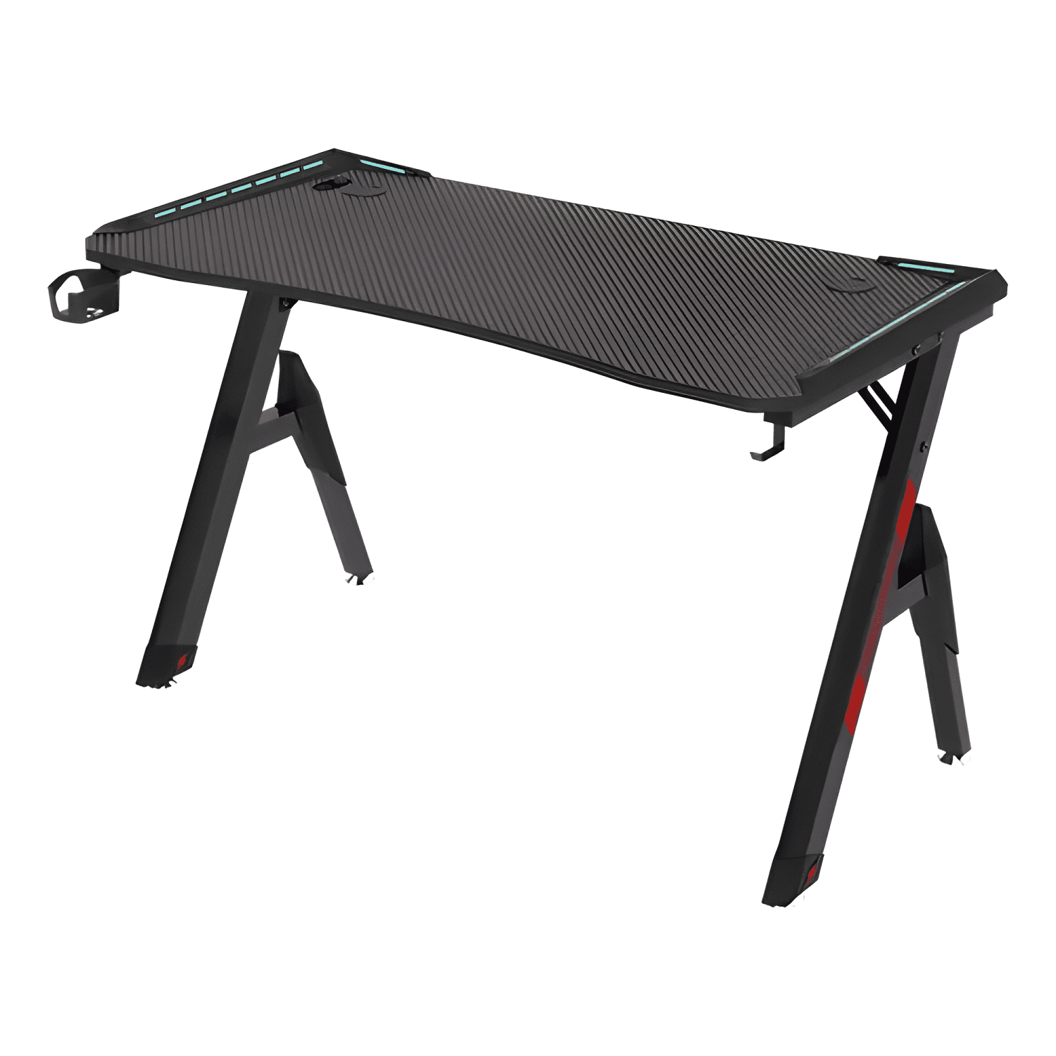 Escritorio gamer con luces 120x60x73cm Negro #2-0
