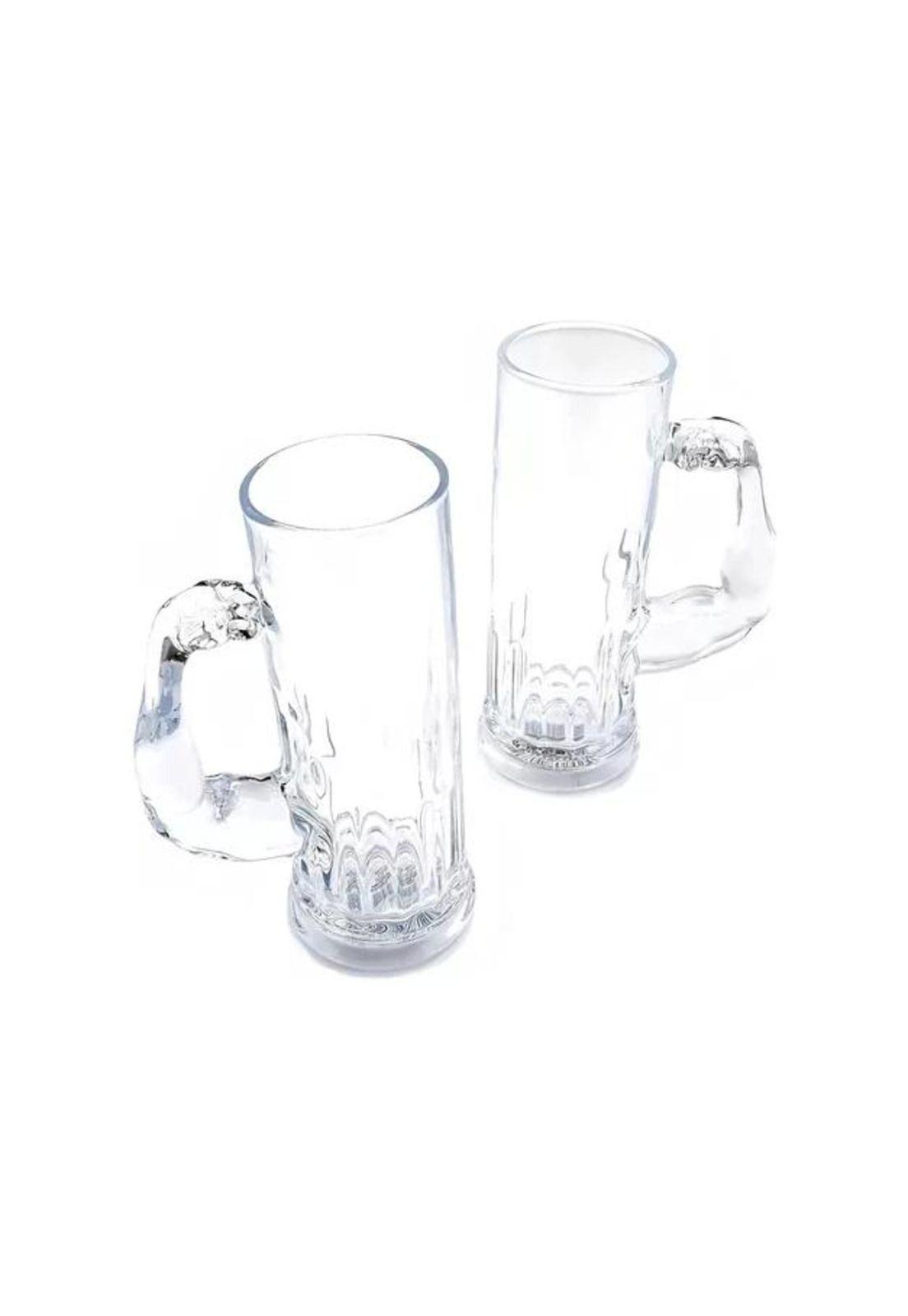 Vasos Cerveceros Set 2 Piezas Shop 550ml Vidrio Blanco-0