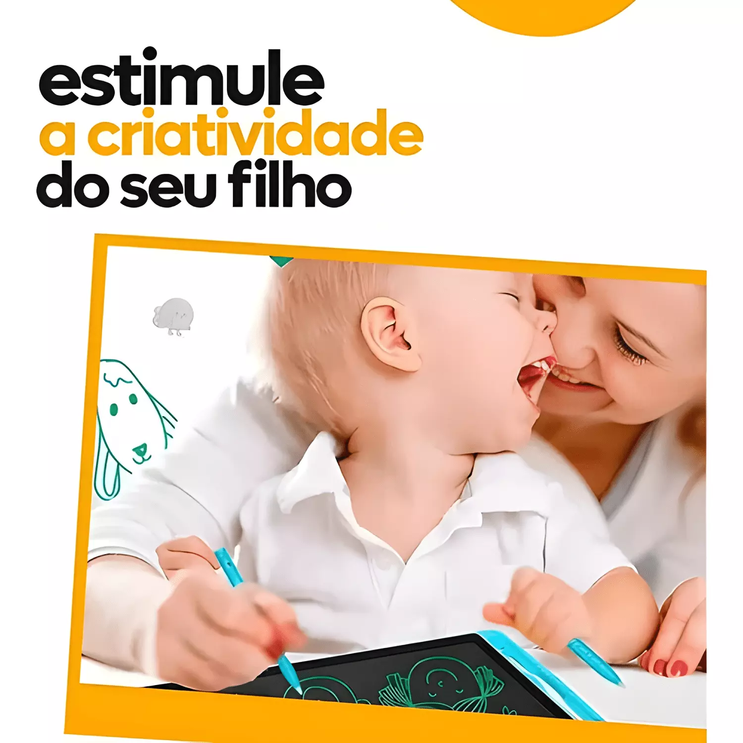 Pizarra mágica infantil LCD writing tablet 10 Negro-2