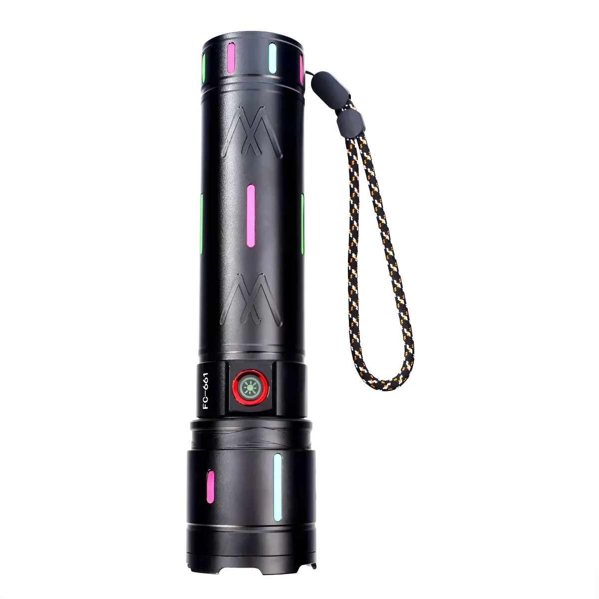 Linterna Led Gran Potencia Recargable Tactica Co Zoom 1200lm-0
