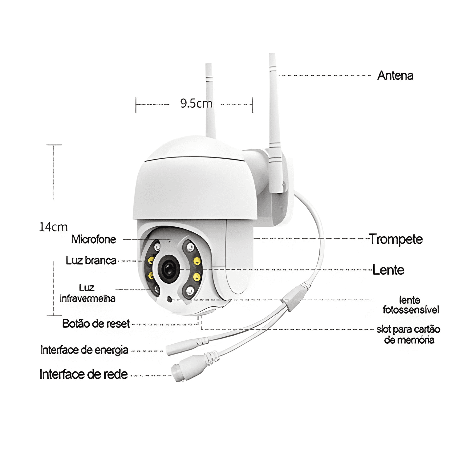 Pack X2 Camara Ip Wifi Exterior 1080p Inalambrica H/20h Plus-2