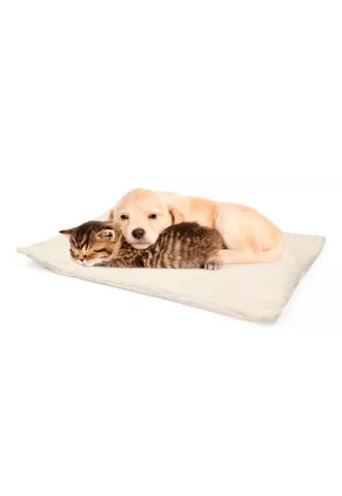 Cama térmica para mascotas perros y gatos crema-6