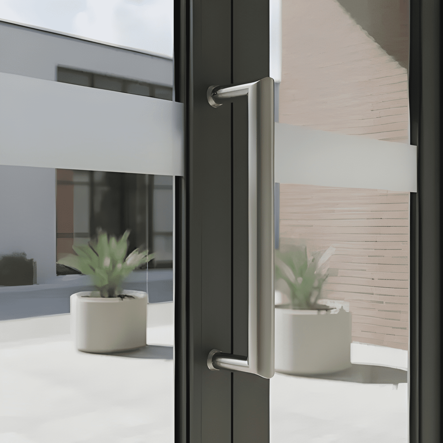 Tirador simple de acero inox 304, largo 30 cm #1-3