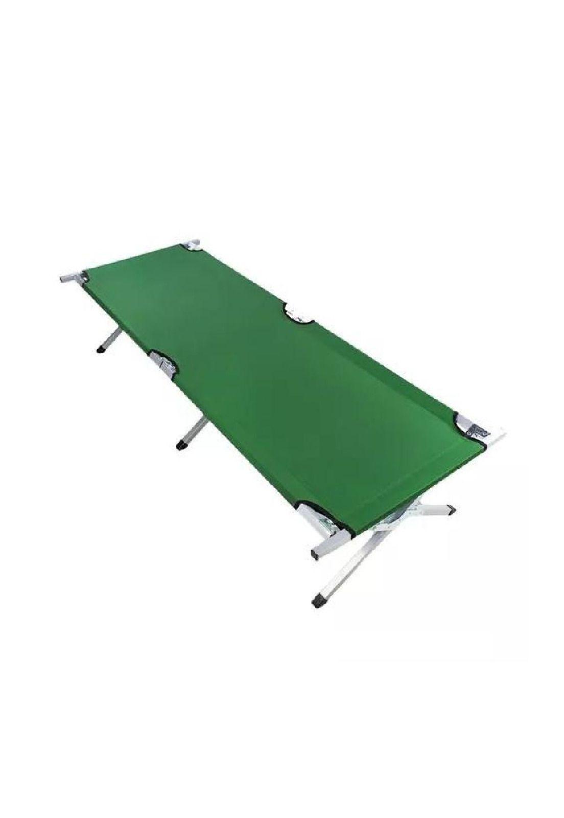 Catre cama campaña camping plegable portátil outdoor militar verde-0