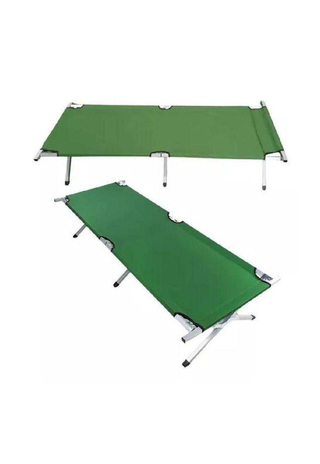 Catre cama campaña camping plegable portátil outdoor militar verde-6