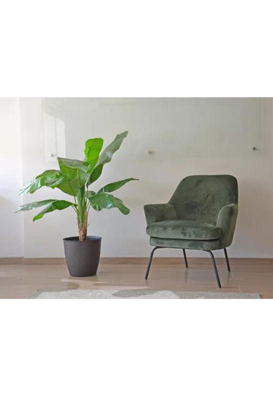 Planta Artificial Banano 120cm Luxury 12 Hjs / Arbusto Real-2