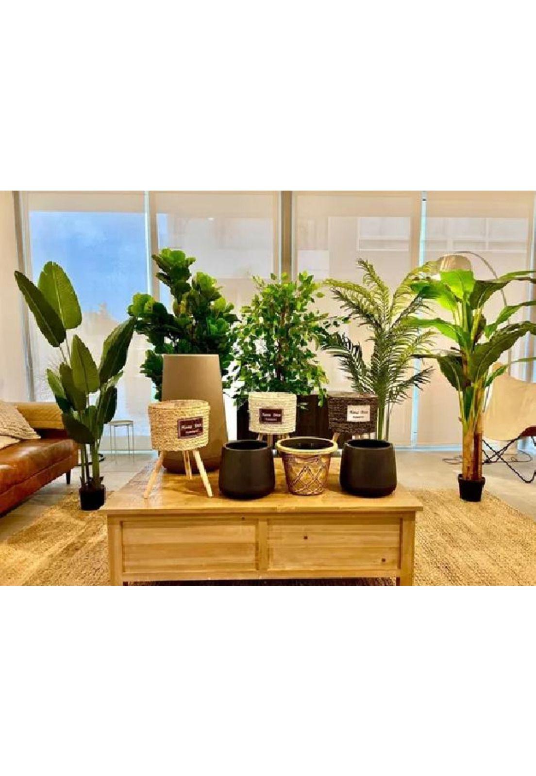 Planta Artificial Banano 120cm Luxury 12 Hjs / Arbusto Real-4