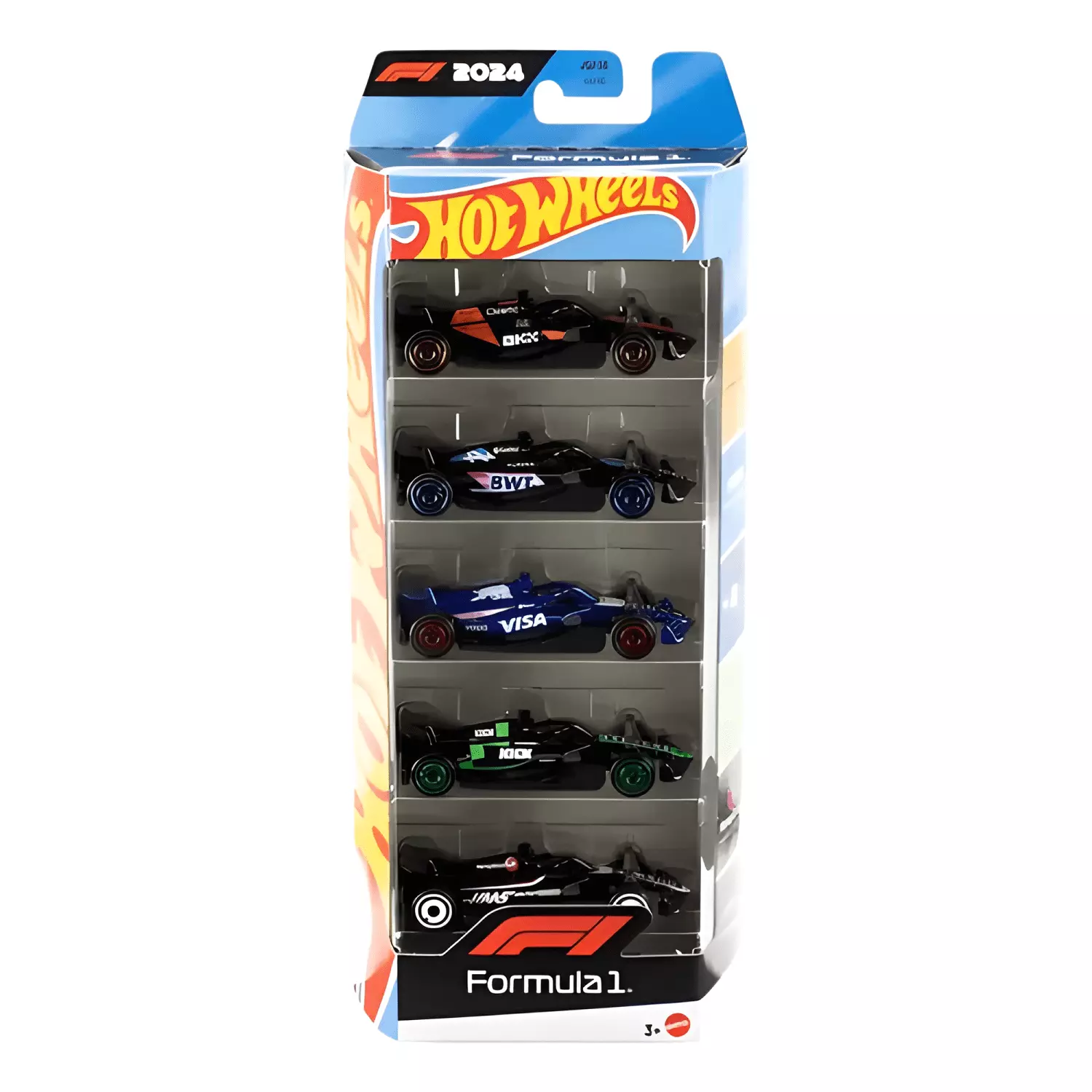 Vehículo de juguete pack 5 autos racing multicolor-0