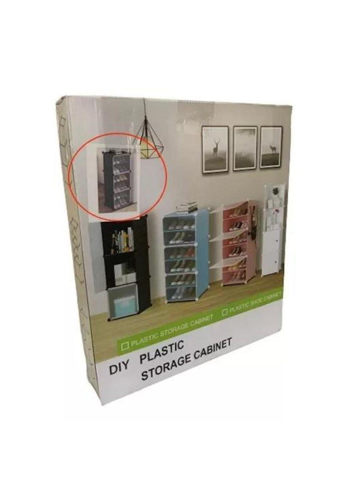 Zapatero organizador armable combinación libre 6n negro-4