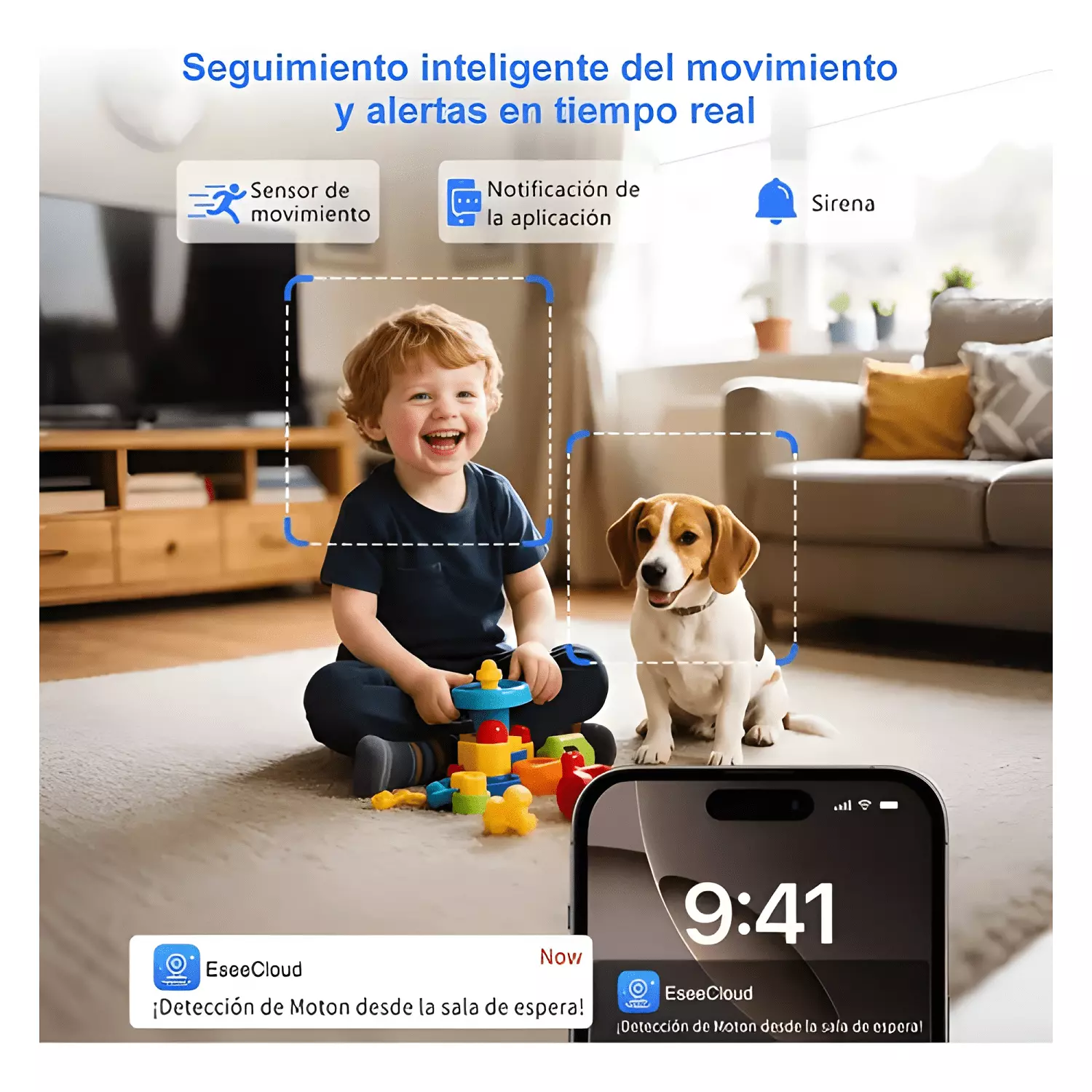2nlf® Cámara de Seguridad Doble Pantalla Wifi Ip 360 Blanco-2