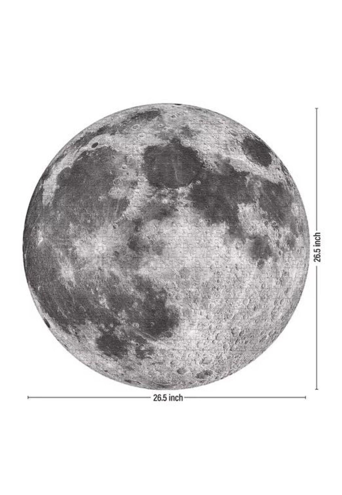 Rompecabezas redondo luna pcs juguete educativo gris-3