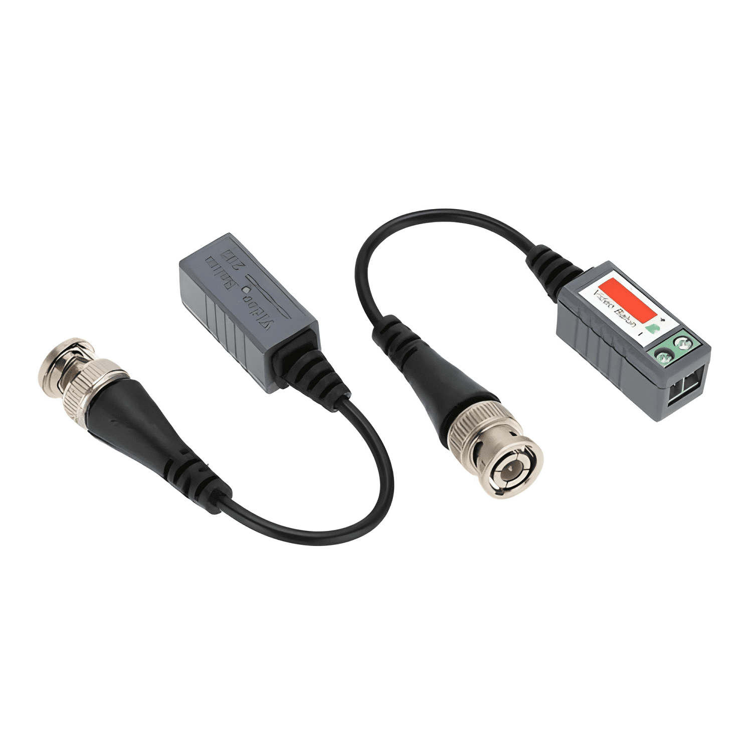 X4 Par Video Balun Pasivo Cable 720p 1080p Hdcvi Ahd Gris-4
