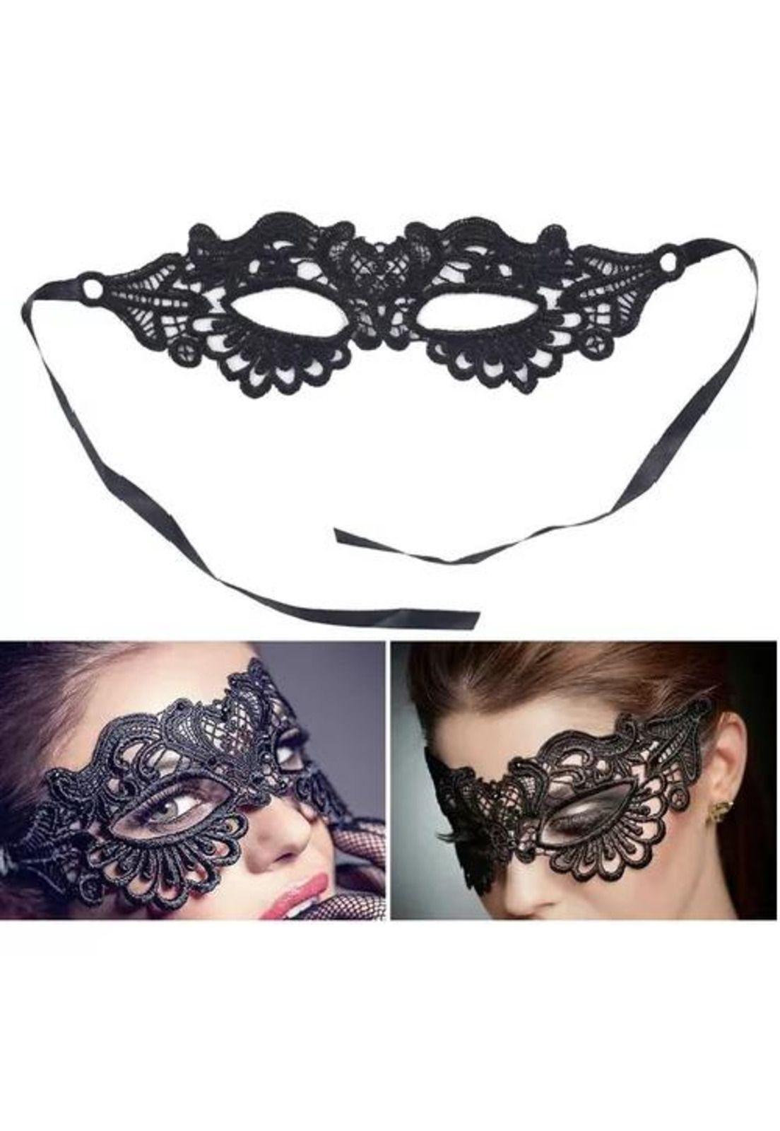 Antifaz de encaje sexy, ideal para fiestas de disfraces-3