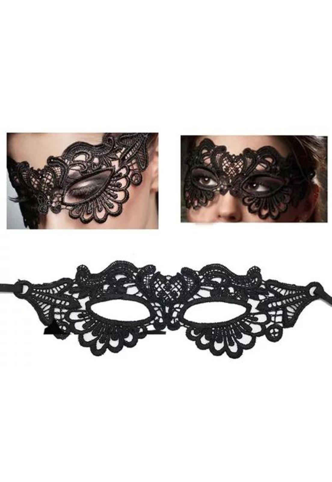 Antifaz de encaje sexy, ideal para fiestas de disfraces-4