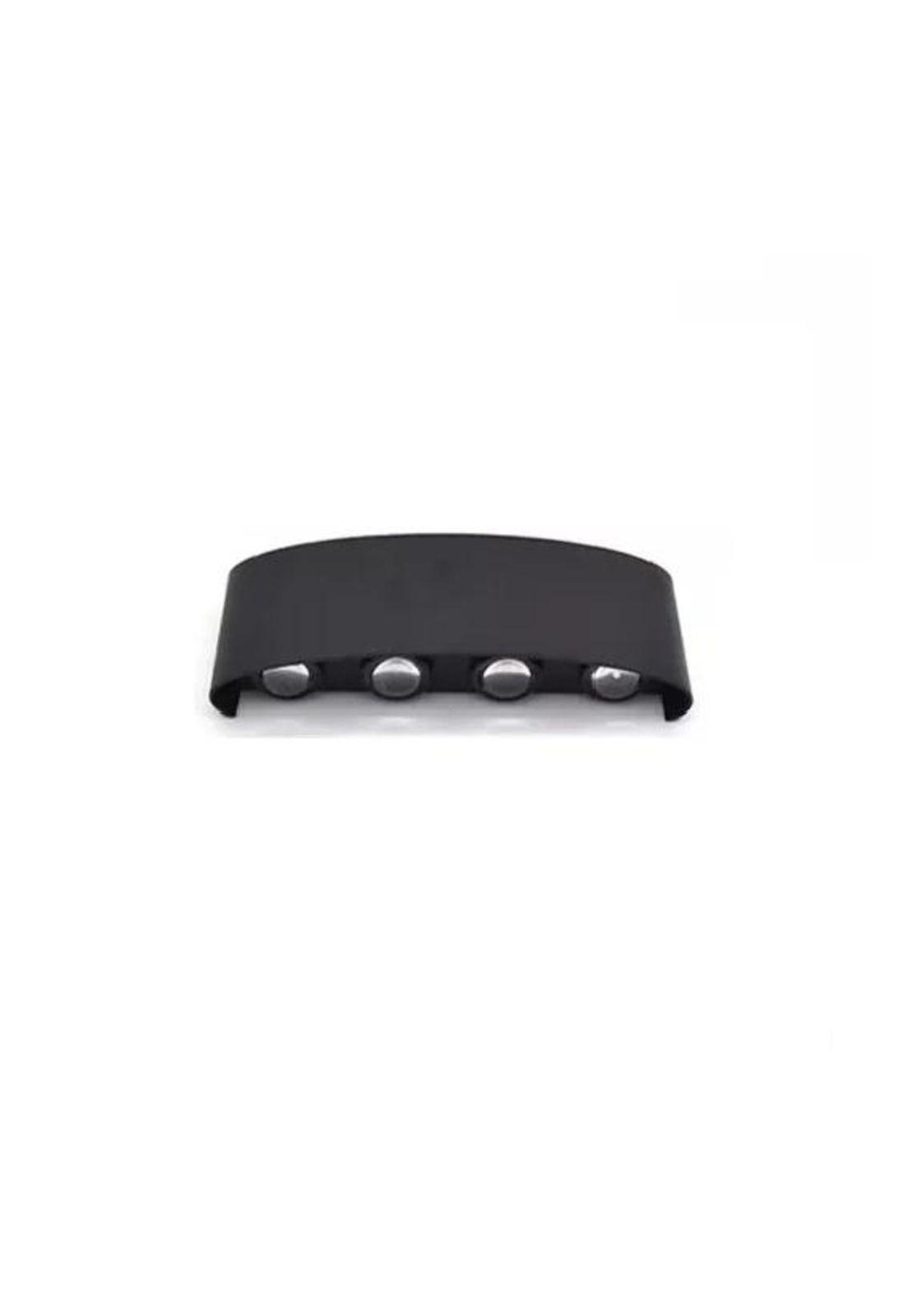 Lámpara pared led arqueada moderna con focos flotantes negro-0