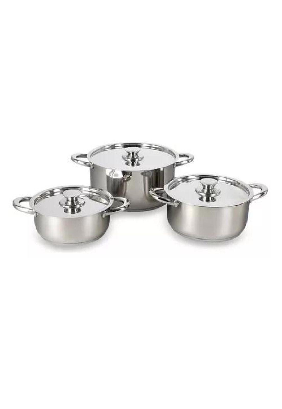 Batería de Cocina - 6 Piezas, Acero Inoxidable, Wens 420-6SS-0