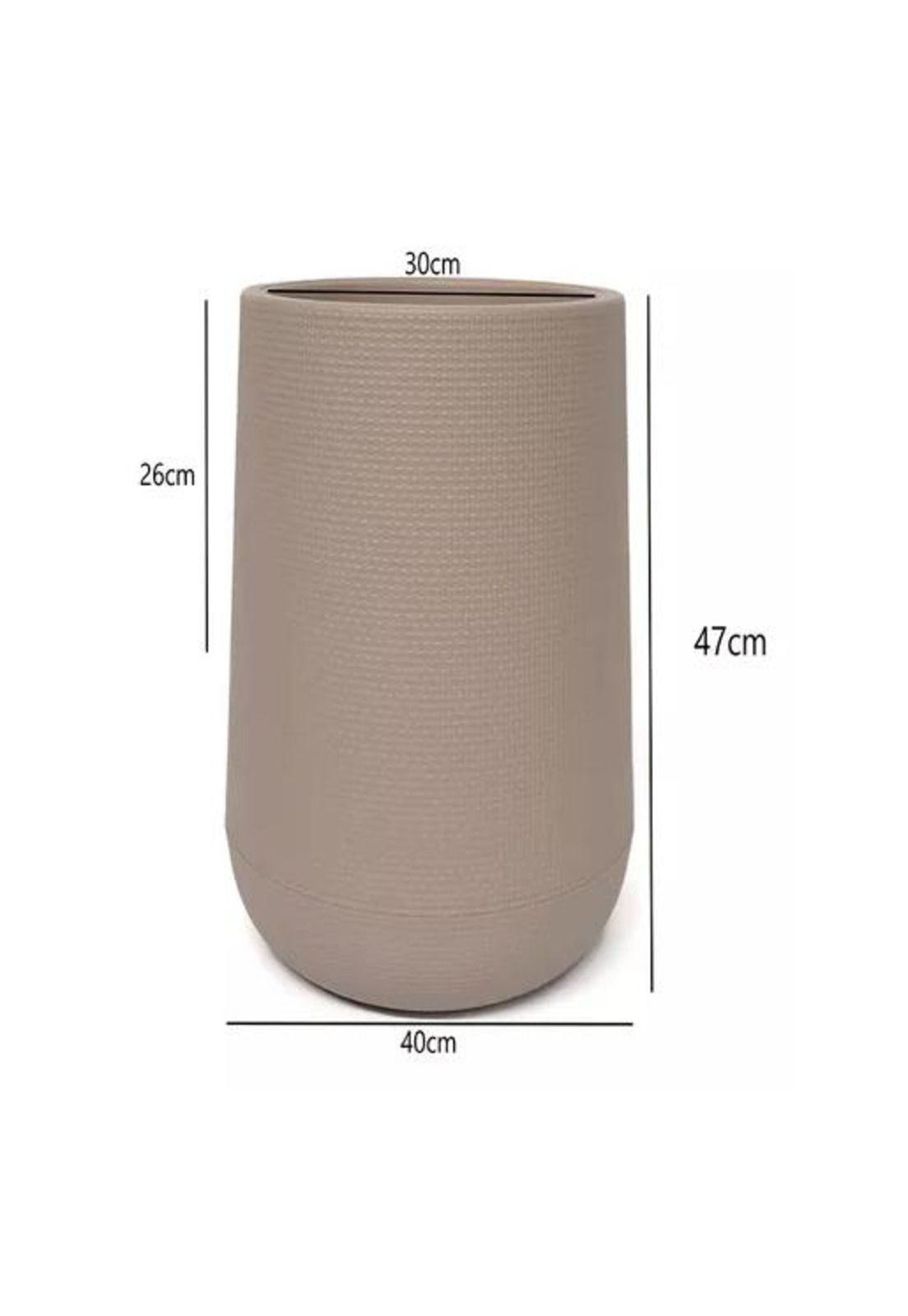 Maceteros Grandes Plástico Terraza Beige-2