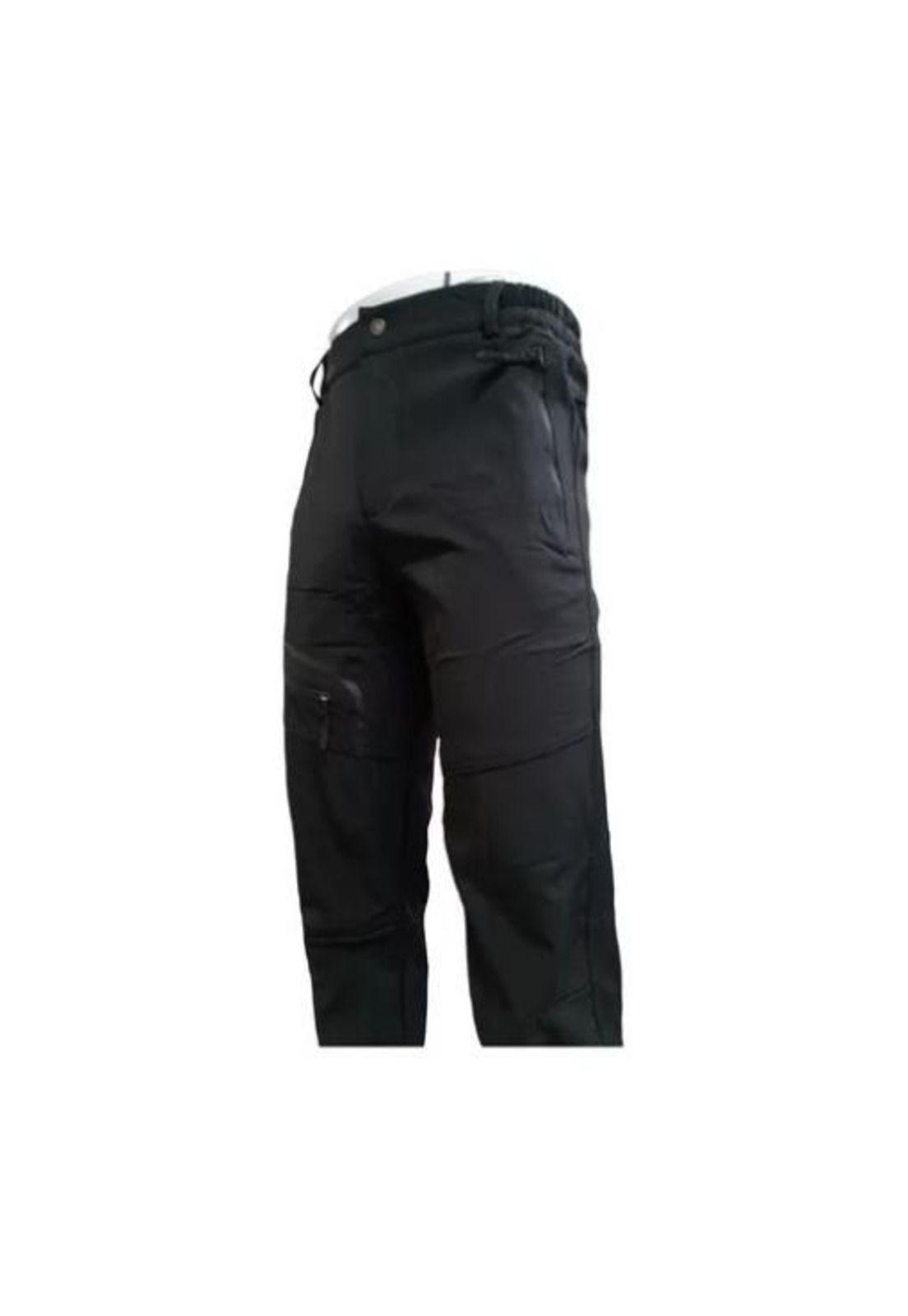 Pantalón outdoor hombre impermeable para nieve, color negro M-2